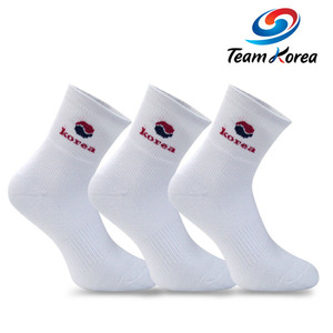 Team Korea 남녀 스포츠양말 장목 3족세트/골프양말